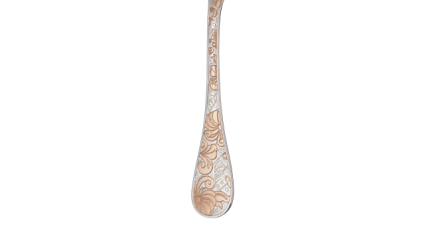 christofle partially gilded silver plated dinner fork - pink gold 2