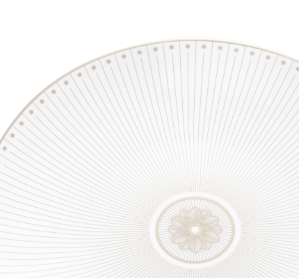christofle porcelain dessert/luncheon/salad plate platinum finish 1