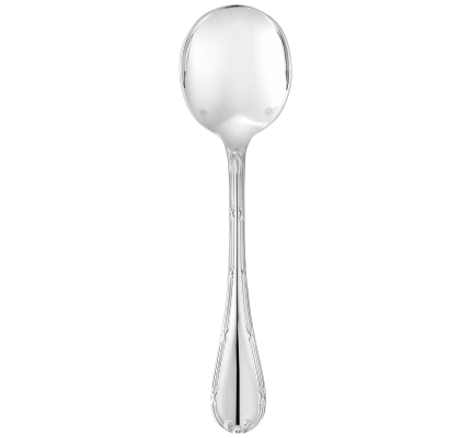 christofle cream soup spoon rubans  silver plated 3