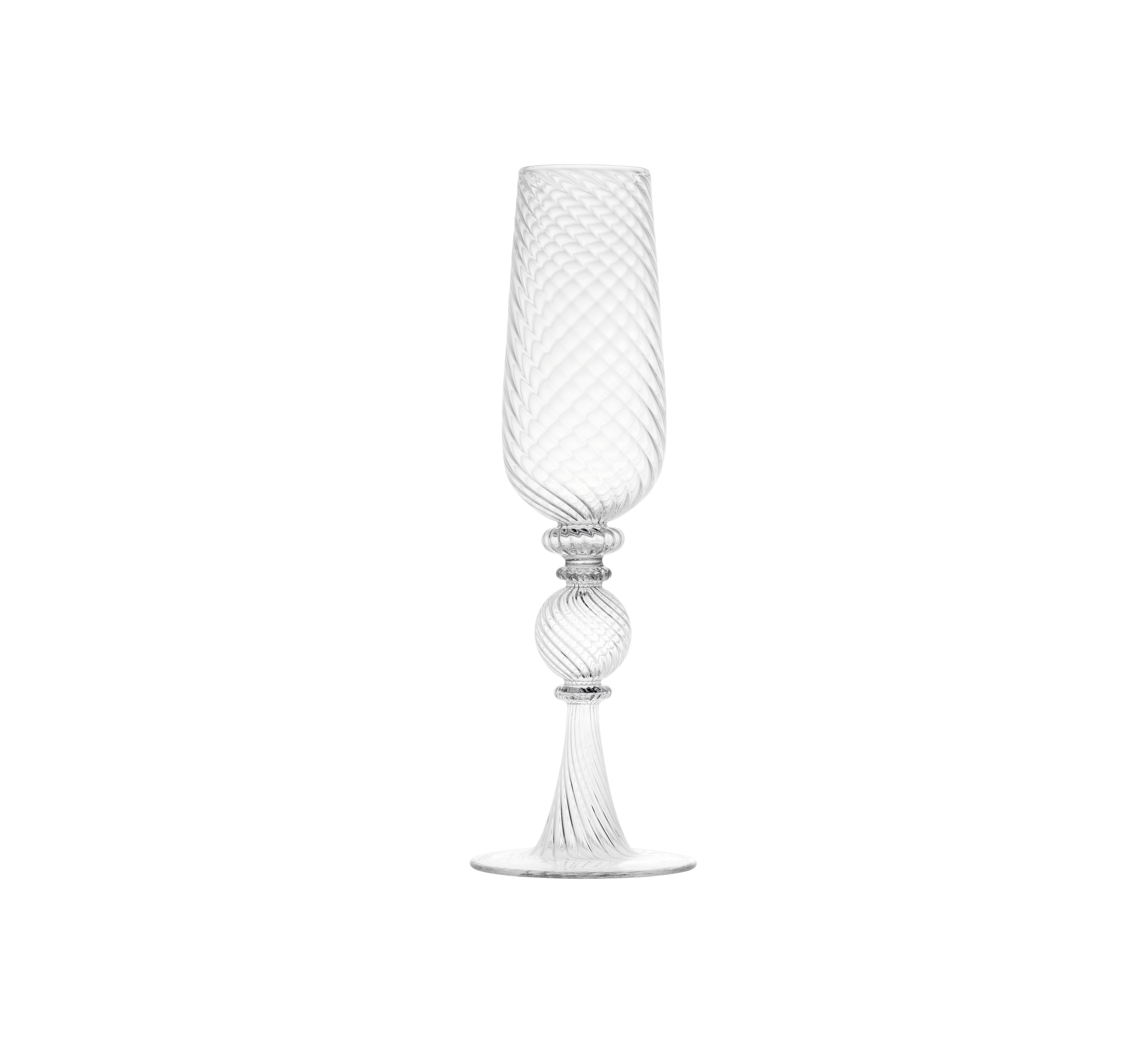 christofle set of 2 champagne flute tourbillons  1