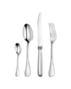 Flatware set for 12 people (48 pieces) Perles  Silver plated