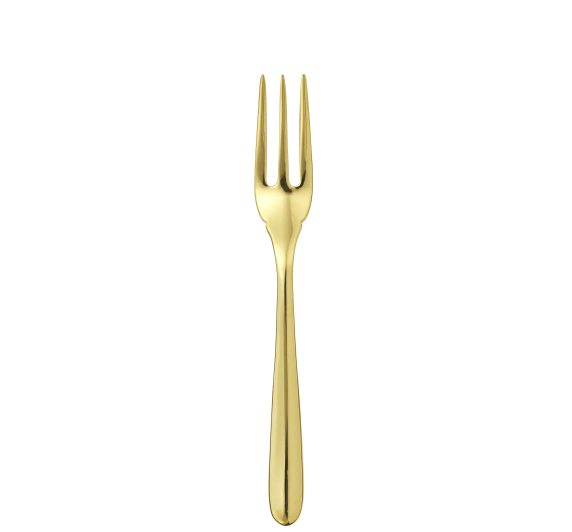 christofle gold stainless steel fish fork 1