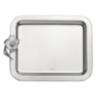 christofle Tray 20x16 cm Anemone  Silver plated