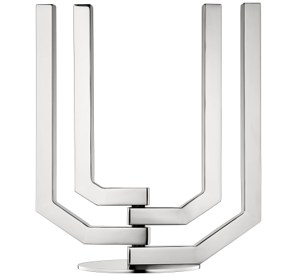 christofle four light candelabra arborescence  stainless steel 3