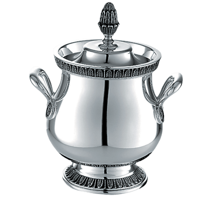 christofle sugar bowl malmaison  silver plated 4