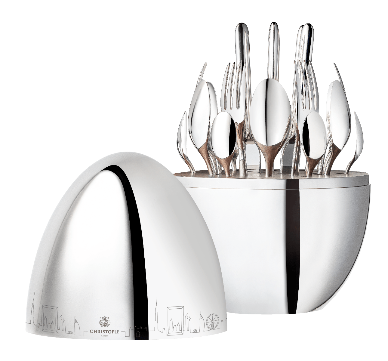 Christofle カトラリー 4段引出しセット ミモザ Flatware set for 6 Christofle カトラリー 4段引出しセット ミモザ Flatware set for 6