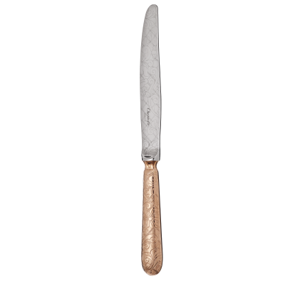 christofle gilded silver plated dinner knife - pink gold 2