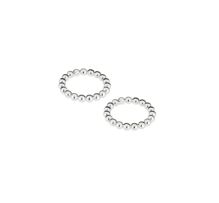 Set of 2 Silver plated Napkin Rings 