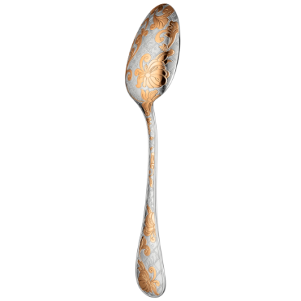 Partially Gilded Silver Plated Table Spoon 