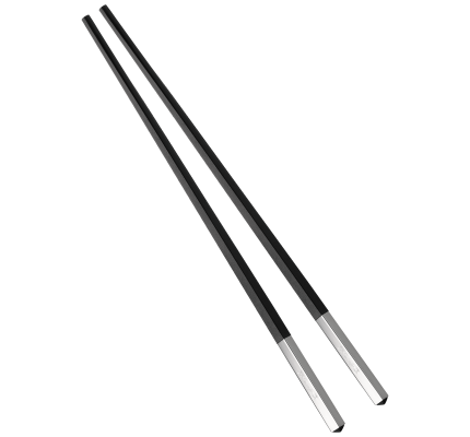 christofle paires de baguettes chinoises noires 1